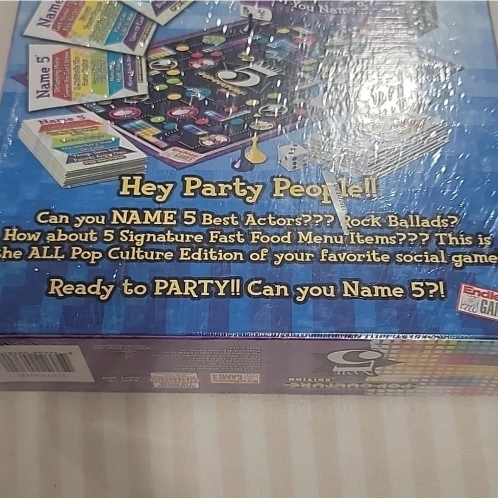 LOT of 2 Games POP CULTURE TRIVIA GAME & NAME 5 NWT